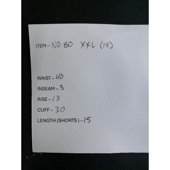 No Boundaries Juniors XXL Checkered Denim Shortalls Frayed Hem Blue Overalls - Picture 6 of 7